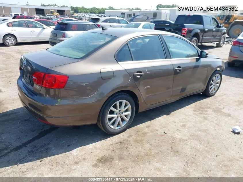 2014 Volkswagen Jetta Se VIN: 3VWD07AJ5EM434532 Lot: 39955411