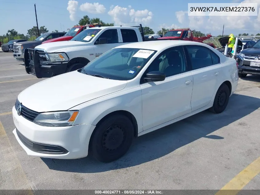 3VW2K7AJXEM227376 2014 Volkswagen Jetta 2.0L S