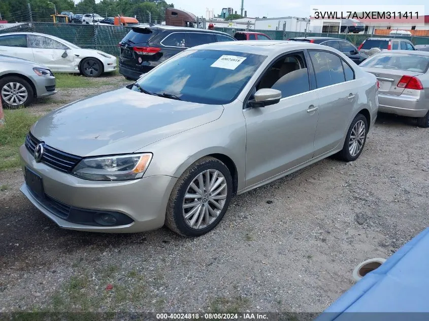 2014 Volkswagen Jetta 2.0L Tdi VIN: 3VWLL7AJXEM311411 Lot: 40024818