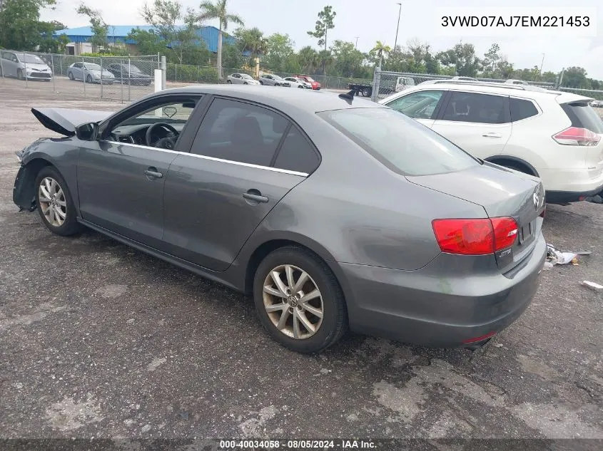 3VWD07AJ7EM221453 2014 Volkswagen Jetta 1.8T Se