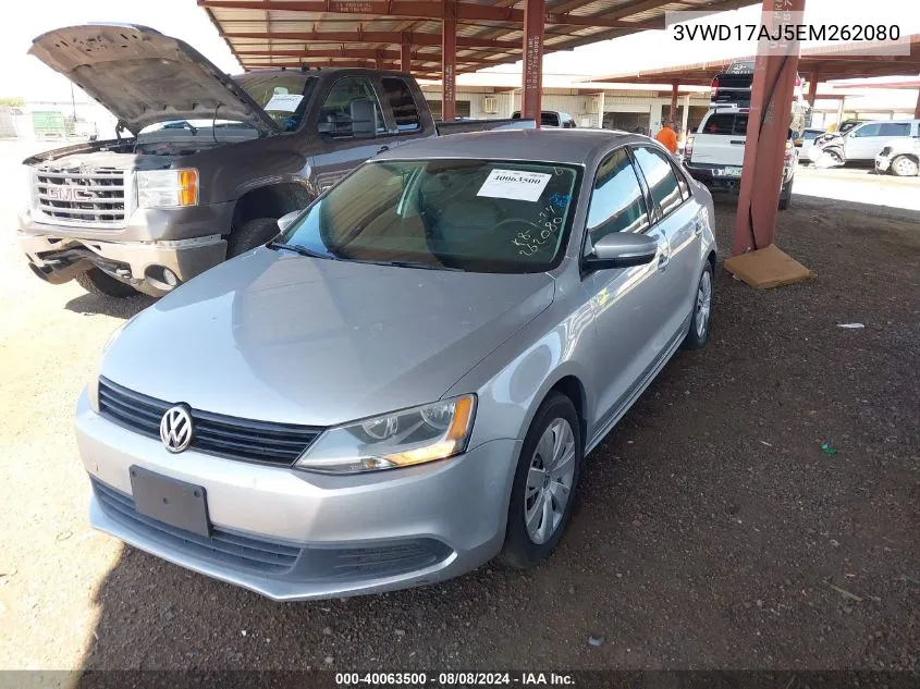 2014 Volkswagen Jetta 1.8T Se VIN: 3VWD17AJ5EM262080 Lot: 40063500