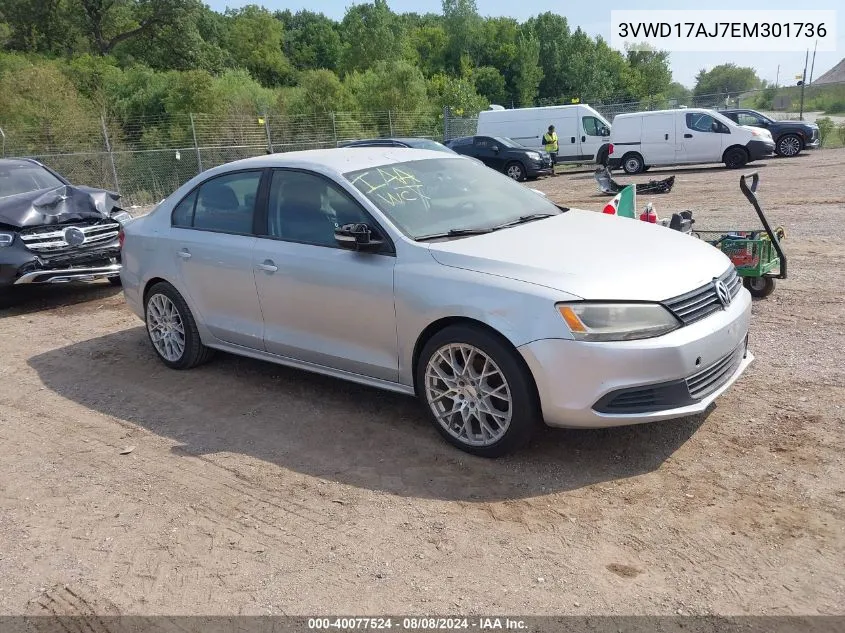 3VWD17AJ7EM301736 2014 Volkswagen Jetta 1.8T Se