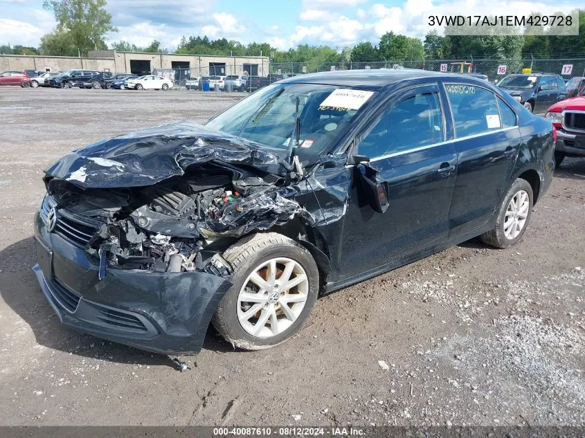 3VWD17AJ1EM429728 2014 Volkswagen Jetta 1.8T Se