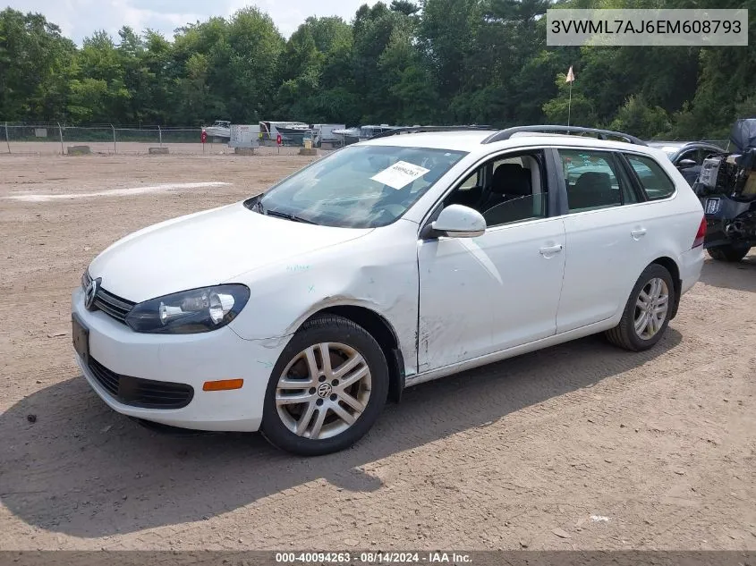 3VWML7AJ6EM608793 2014 Volkswagen Jetta Sportwagen 2.0L Tdi