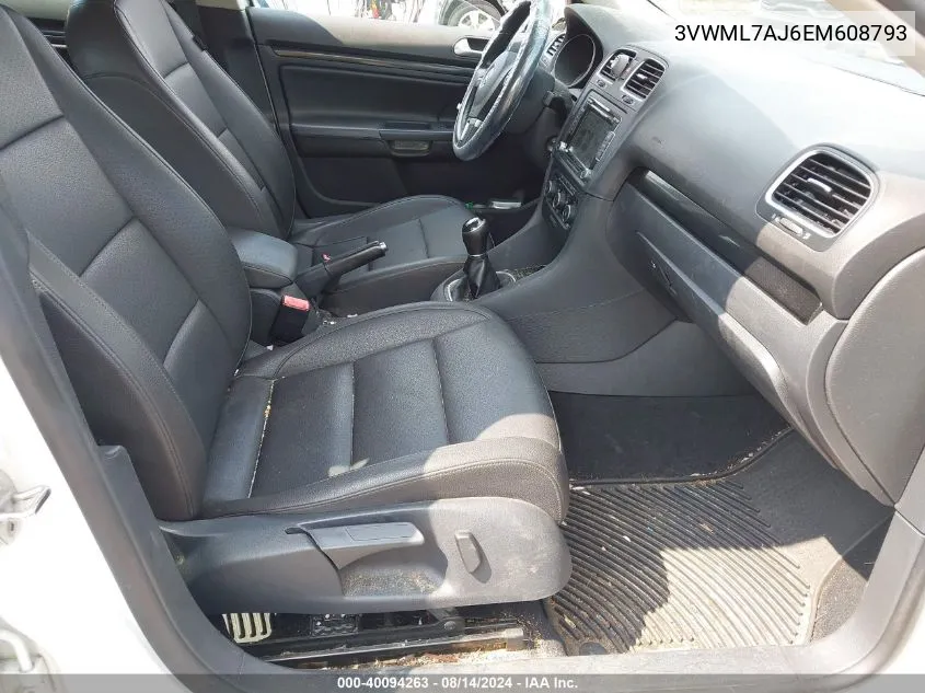 3VWML7AJ6EM608793 2014 Volkswagen Jetta Sportwagen 2.0L Tdi