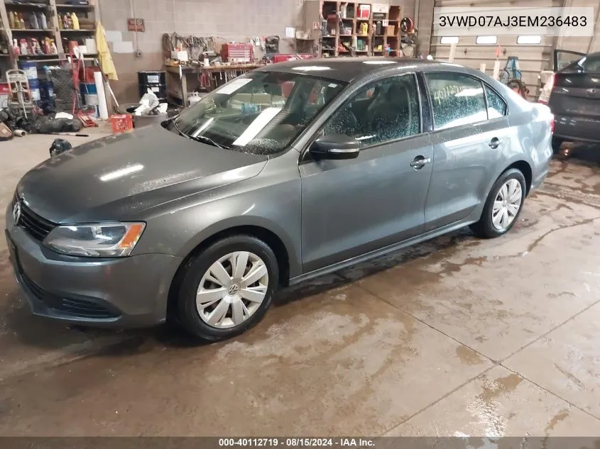 2014 Volkswagen Jetta 1.8T Se VIN: 3VWD07AJ3EM236483 Lot: 40112719