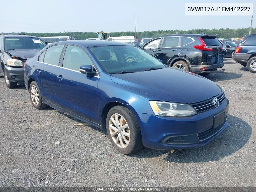 3VWB17AJ1EM442227 2014 Volkswagen Jetta 1.8T Se