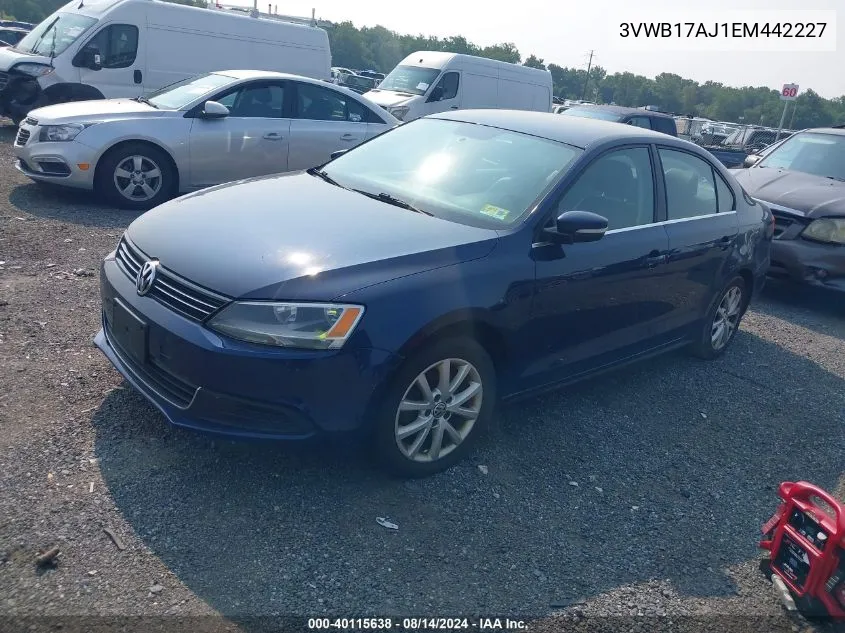 2014 Volkswagen Jetta 1.8T Se VIN: 3VWB17AJ1EM442227 Lot: 40115638