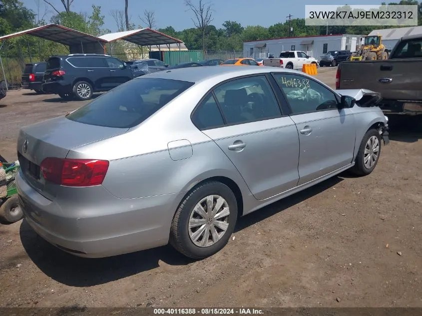 3VW2K7AJ9EM232312 2014 Volkswagen Jetta 2.0L S