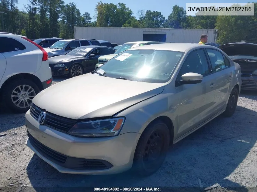 3VWD17AJ2EM282786 2014 Volkswagen Jetta 1.8T Se