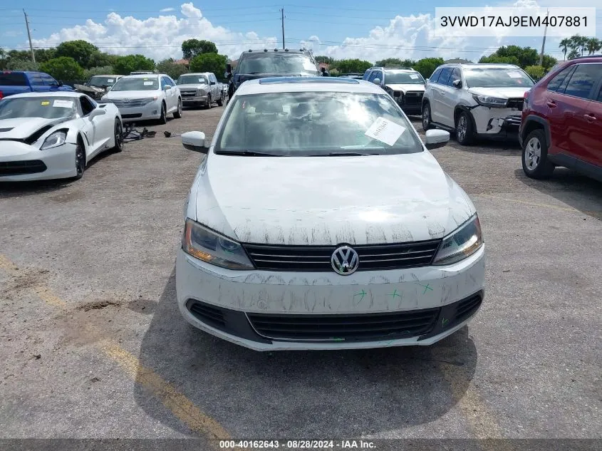 3VWD17AJ9EM407881 2014 Volkswagen Jetta 1.8T Se