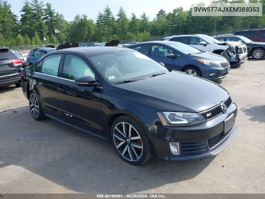 3VW5T7AJXEM388353 2014 Volkswagen Jetta Gli Autobahn W/Nav