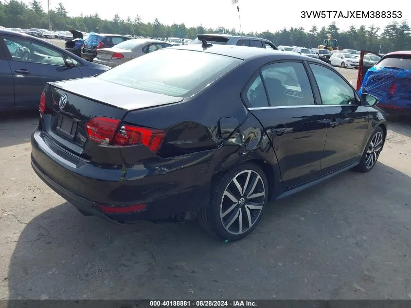 3VW5T7AJXEM388353 2014 Volkswagen Jetta Gli Autobahn W/Nav