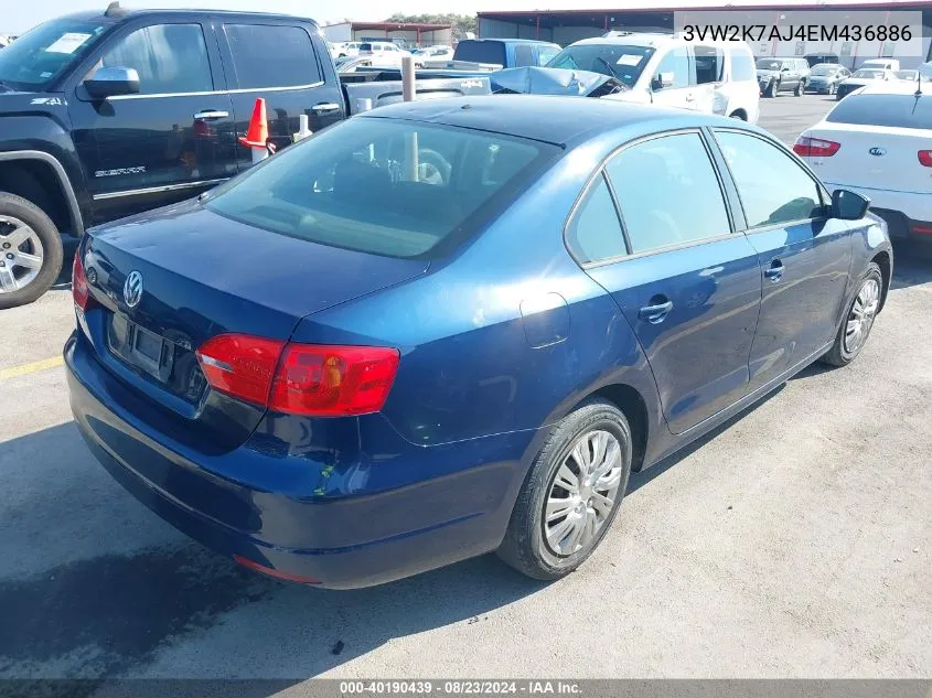 3VW2K7AJ4EM436886 2014 Volkswagen Jetta 2.0L S