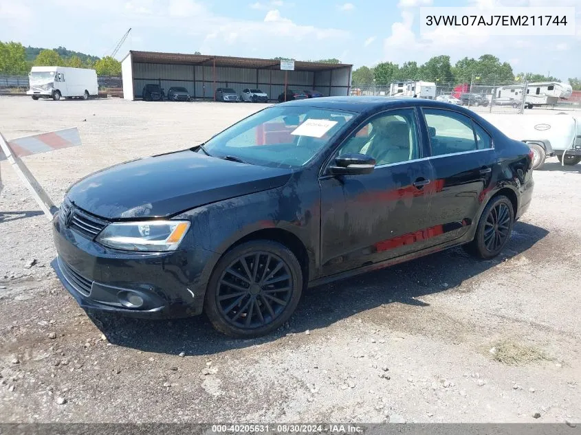 2014 Volkswagen Jetta 1.8T Sel VIN: 3VWL07AJ7EM211744 Lot: 40205631