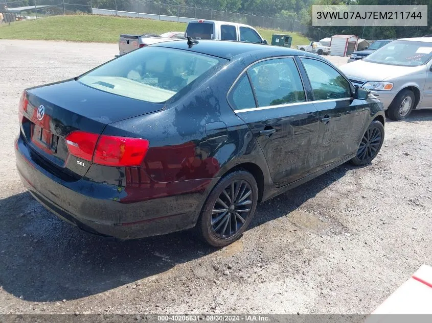 2014 Volkswagen Jetta 1.8T Sel VIN: 3VWL07AJ7EM211744 Lot: 40205631