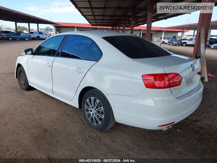 3VW2K7AJ0EM209310 2014 Volkswagen Jetta 2.0L S