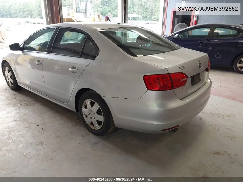 3VW2K7AJ9EM392562 2014 Volkswagen Jetta 2.0L S