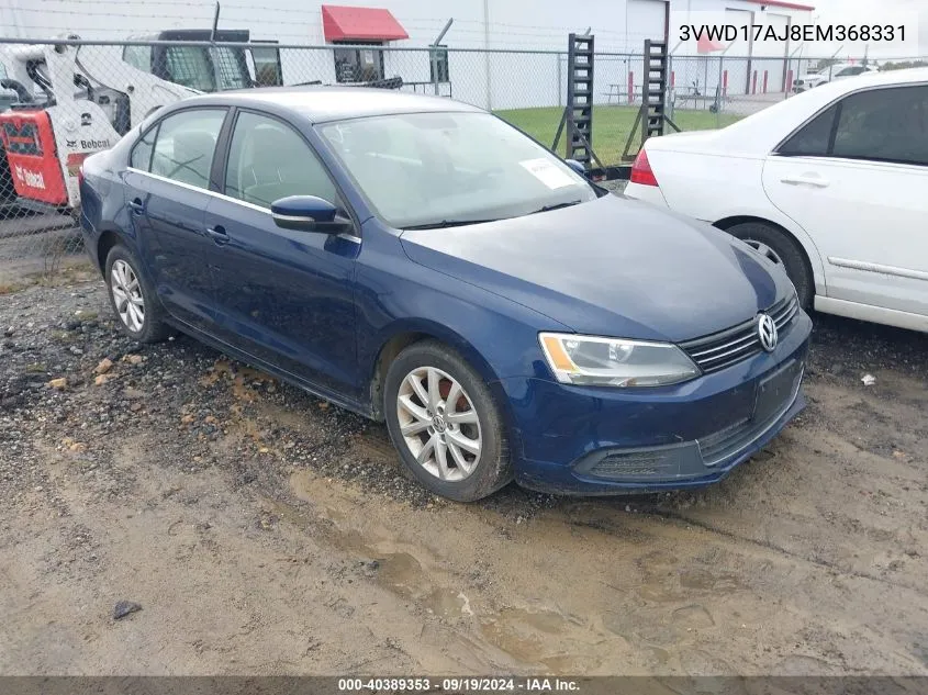 2014 Volkswagen Jetta 1.8T Se VIN: 3VWD17AJ8EM368331 Lot: 40389353