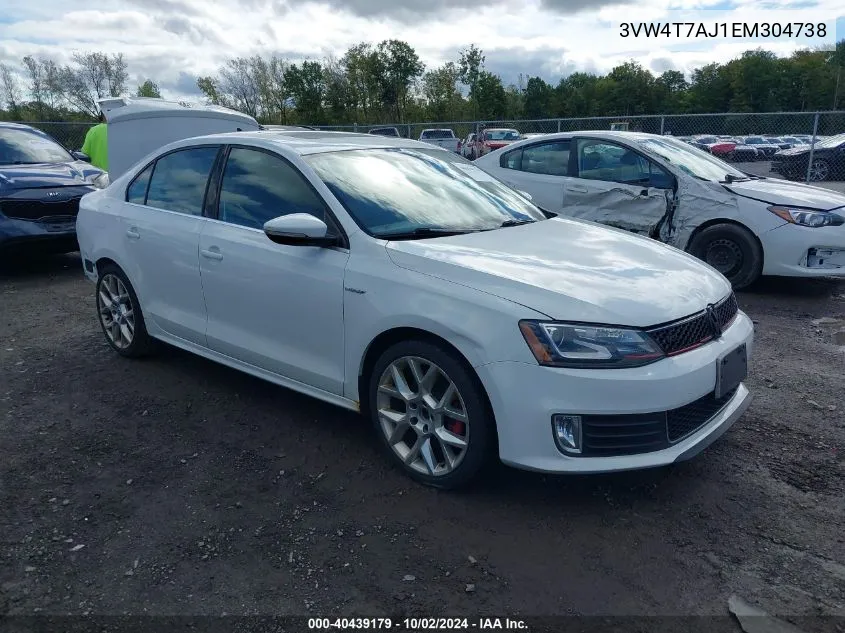 3VW4T7AJ1EM304738 2014 Volkswagen Jetta Gli Edition 30 W/Nav