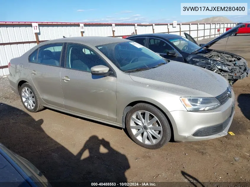 2014 Volkswagen Jetta 1.8T Se VIN: 3VWD17AJXEM280400 Lot: 40488553