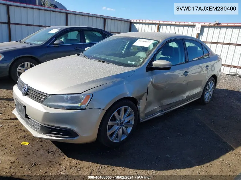 2014 Volkswagen Jetta 1.8T Se VIN: 3VWD17AJXEM280400 Lot: 40488553