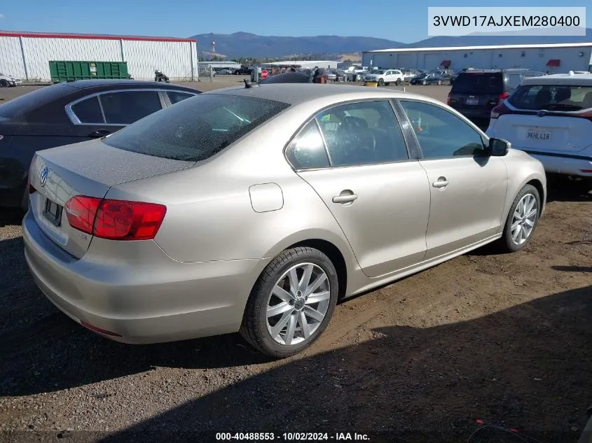 2014 Volkswagen Jetta 1.8T Se VIN: 3VWD17AJXEM280400 Lot: 40488553