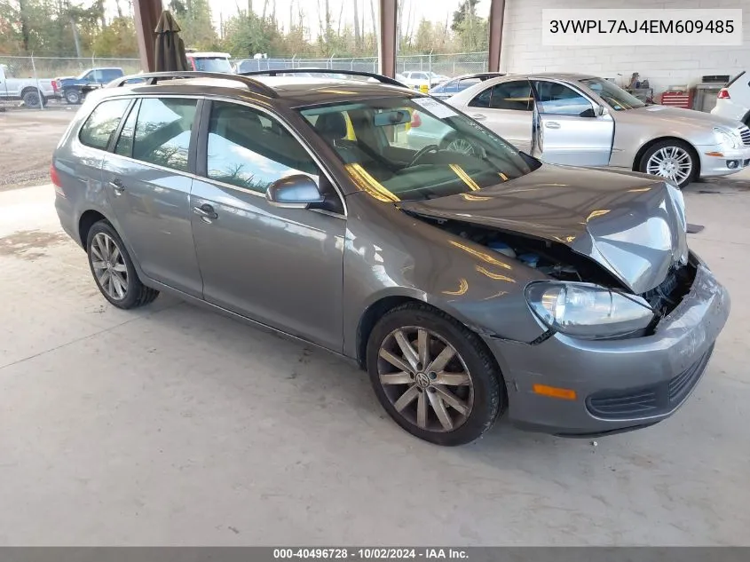 2014 Volkswagen Jetta Sportwagen 2.0L Tdi VIN: 3VWPL7AJ4EM609485 Lot: 40496728