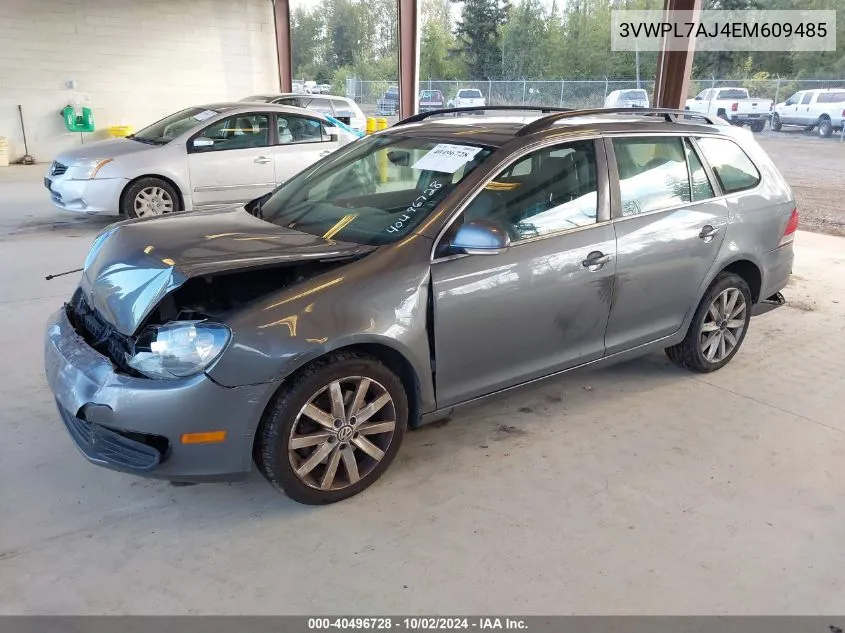 3VWPL7AJ4EM609485 2014 Volkswagen Jetta Sportwagen 2.0L Tdi