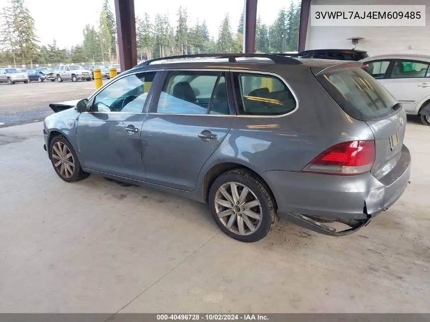 3VWPL7AJ4EM609485 2014 Volkswagen Jetta Sportwagen 2.0L Tdi