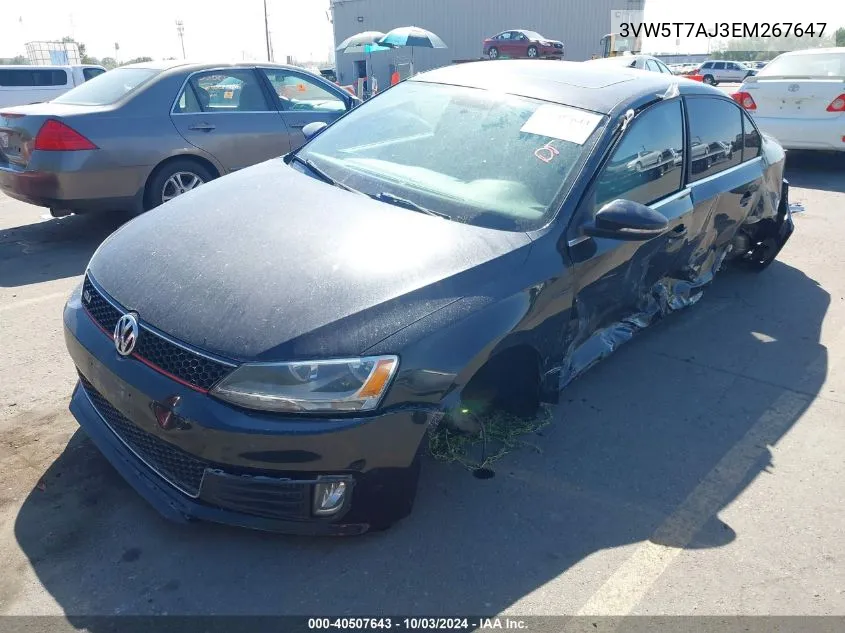 2014 Volkswagen Jetta Gli Edition 30 VIN: 3VW5T7AJ3EM267647 Lot: 40507643