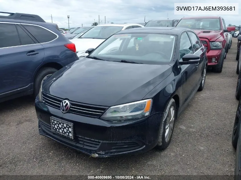 2014 Volkswagen Jetta Se VIN: 3VWD17AJ6EM393681 Lot: 40509695