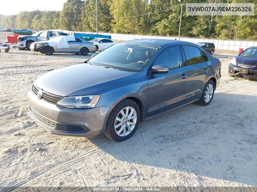 2014 Volkswagen Jetta 1.8T Se VIN: 3VWD07AJ9EM236326 Lot: 40510710