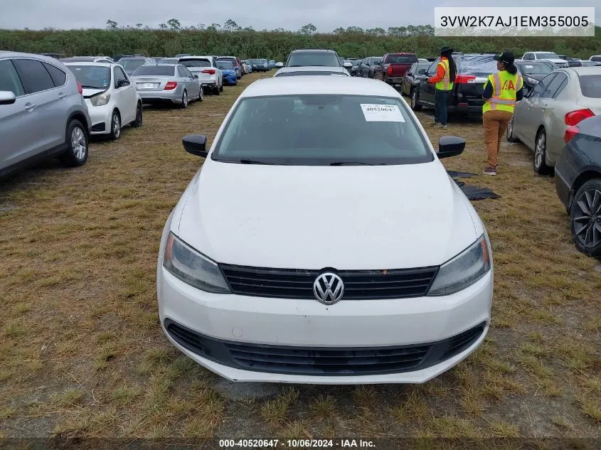 3VW2K7AJ1EM355005 2014 Volkswagen Jetta S