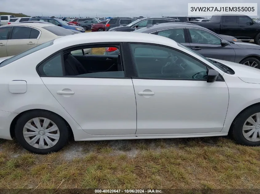 3VW2K7AJ1EM355005 2014 Volkswagen Jetta S