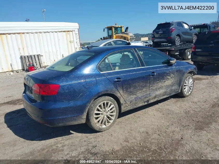 3VWLL7AJ4EM422200 2014 Volkswagen Jetta 2.0L Tdi