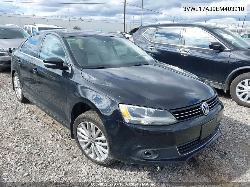 2014 Volkswagen Jetta 1.8T Sel VIN: 3VWL17AJ9EM403910 Lot: 40525279