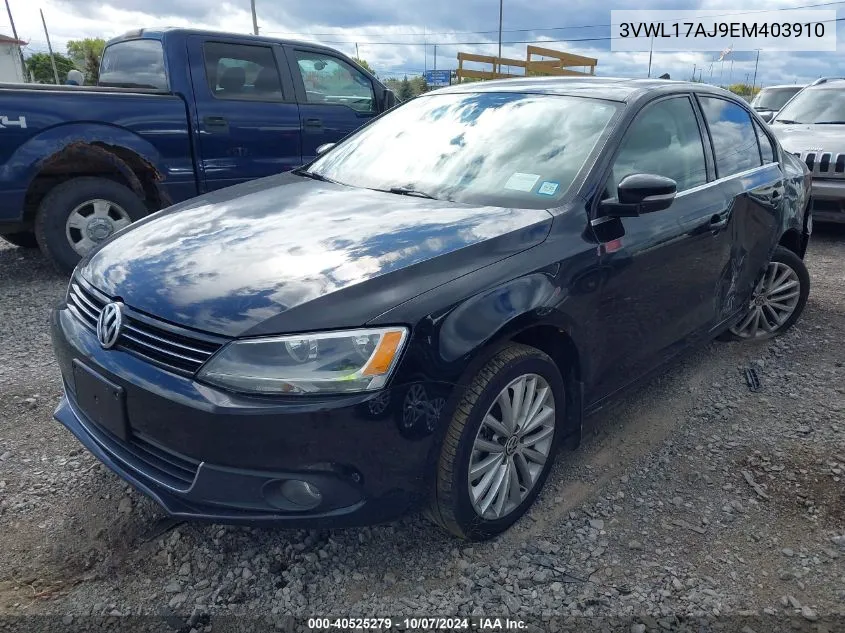 2014 Volkswagen Jetta 1.8T Sel VIN: 3VWL17AJ9EM403910 Lot: 40525279