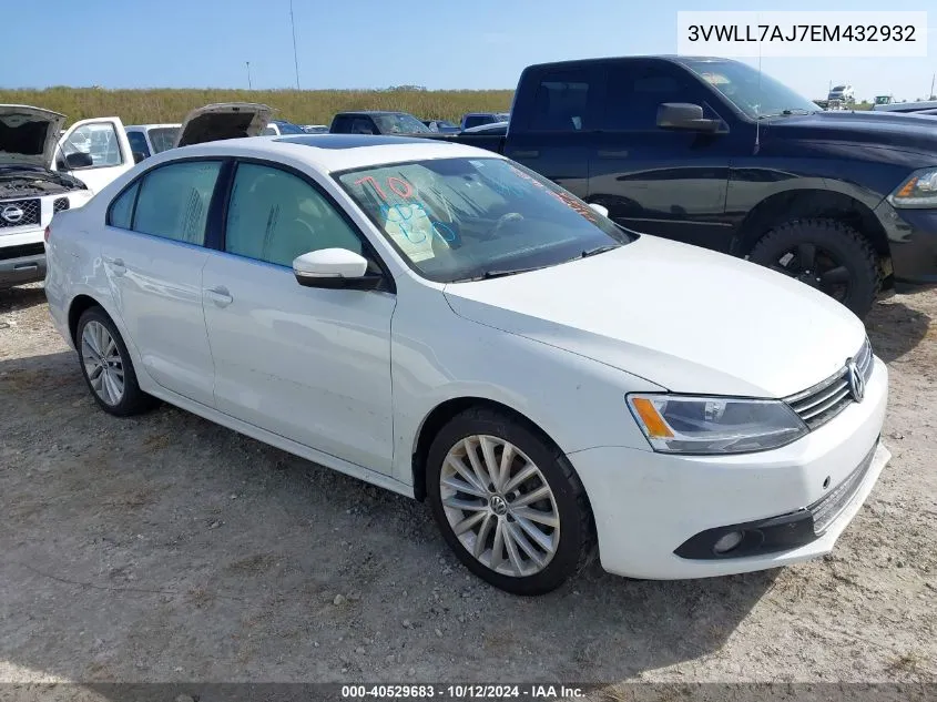 2014 Volkswagen Jetta Tdi VIN: 3VWLL7AJ7EM432932 Lot: 40529683