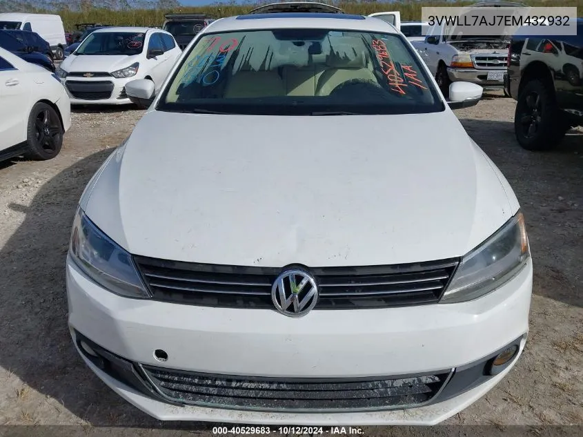 2014 Volkswagen Jetta Tdi VIN: 3VWLL7AJ7EM432932 Lot: 40529683