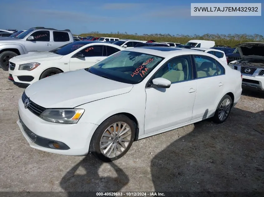 2014 Volkswagen Jetta Tdi VIN: 3VWLL7AJ7EM432932 Lot: 40529683