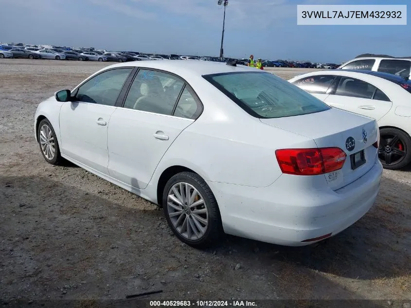 2014 Volkswagen Jetta Tdi VIN: 3VWLL7AJ7EM432932 Lot: 40529683