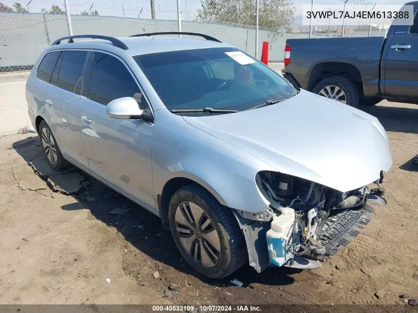 3VWPL7AJ4EM613388 2014 Volkswagen Jetta Sportwagen 2.0L Tdi