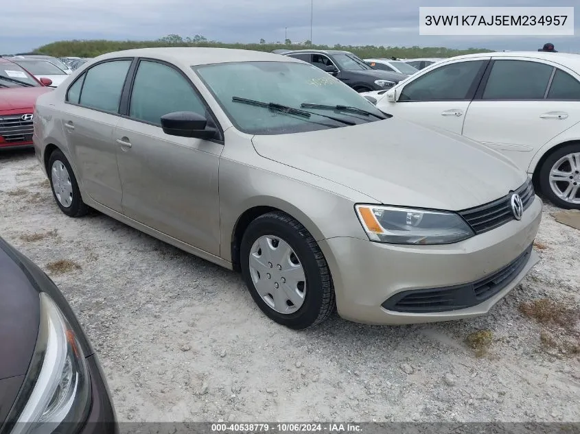 3VW1K7AJ5EM234957 2014 Volkswagen Jetta S