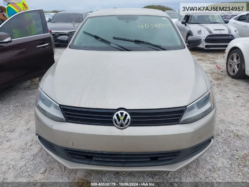 3VW1K7AJ5EM234957 2014 Volkswagen Jetta S