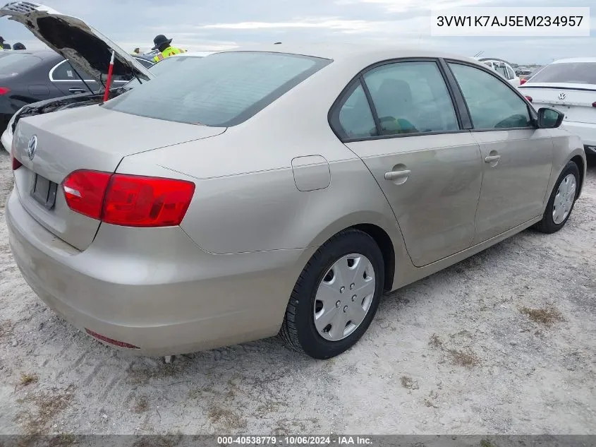 2014 Volkswagen Jetta S VIN: 3VW1K7AJ5EM234957 Lot: 40538779