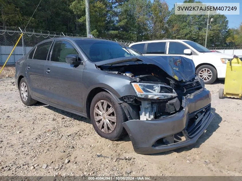 3VW2K7AJ5EM407249 2014 Volkswagen Jetta 2.0L S