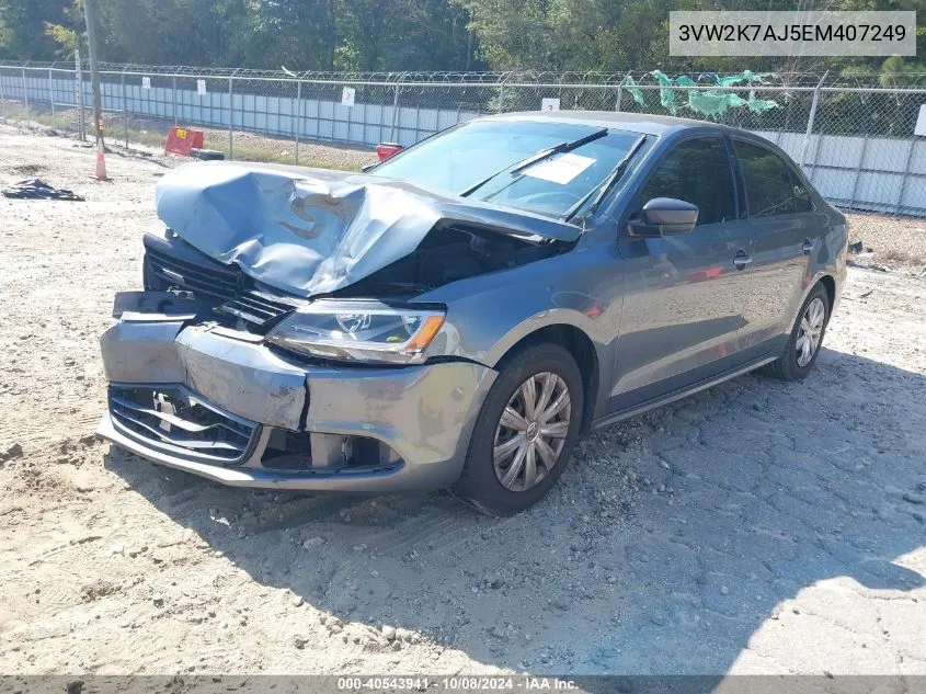 3VW2K7AJ5EM407249 2014 Volkswagen Jetta 2.0L S