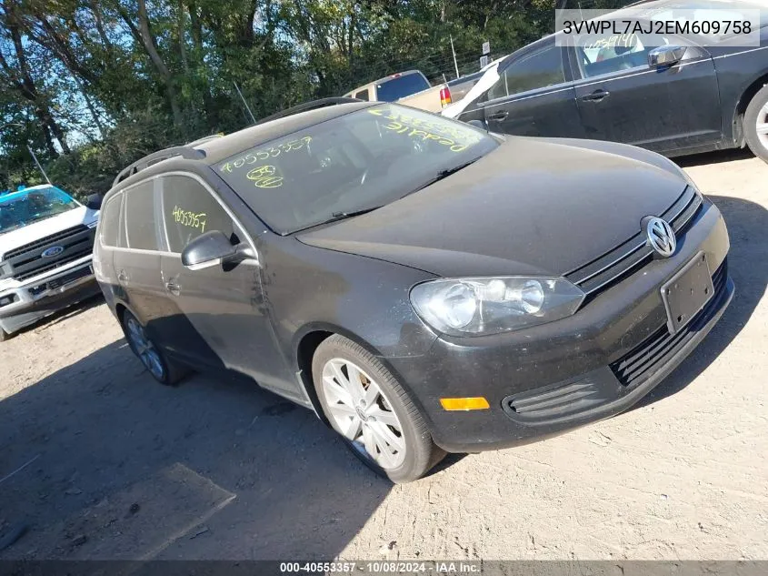 2014 Volkswagen Jetta Sportwagen 2.0L Tdi VIN: 3VWPL7AJ2EM609758 Lot: 40553357