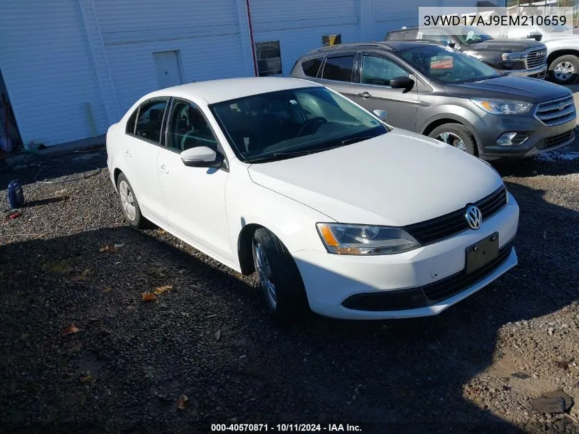 2014 Volkswagen Jetta Se VIN: 3VWD17AJ9EM210659 Lot: 40570871